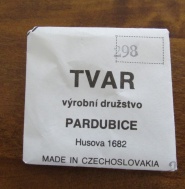 ORIGINÁLNÍ SKLO TVAR PARDUBICE NA PRIM  - 298