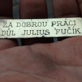 Plaketka k Hodinkám  Julius Fučík 