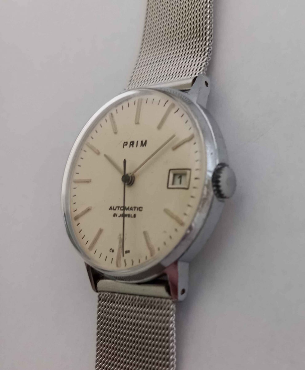 Hodinky Prim Automatic Bauhaus Stříbrné Antikprim