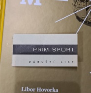 Prim sport originál záruční list a faktura